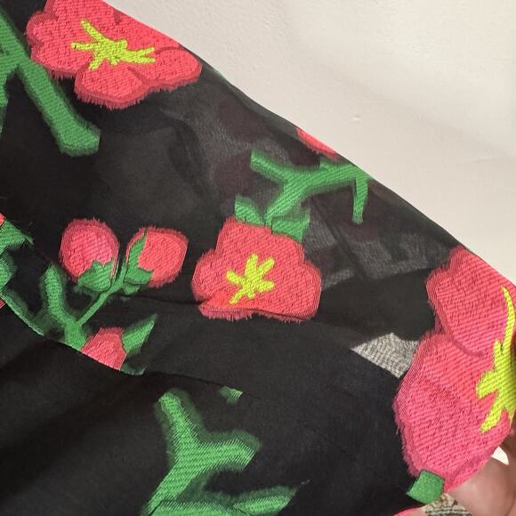 Andrew Gn Mini Dress Spring 2015 Runway Floral Jacquard NWT Bold Print Sz 36 - Picture 6 of 14